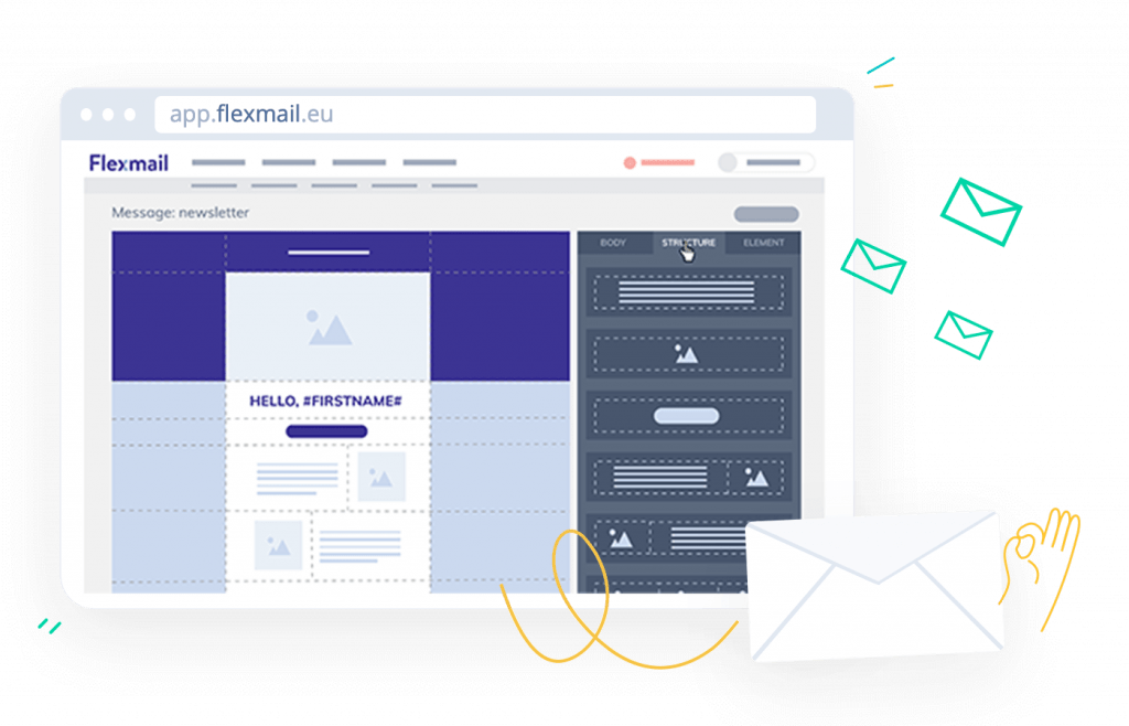 Thanks to Flexmail by Combell, you can start email marketing right away.