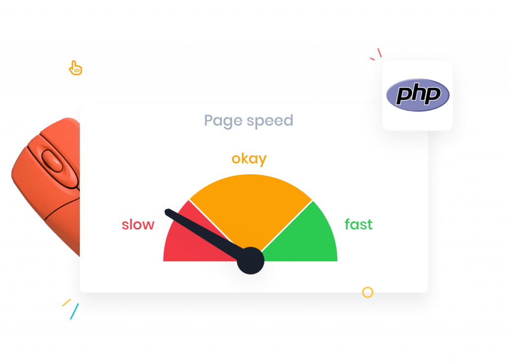 Sites running outdated PHP versions might load slower