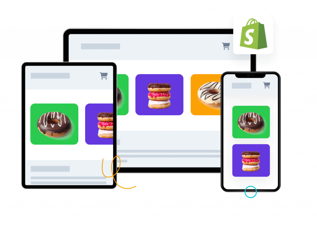 You can create an online store with Shopify.