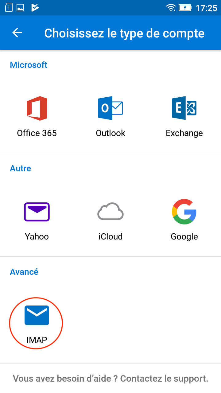 comment configurer un compte exchange sur outlook android