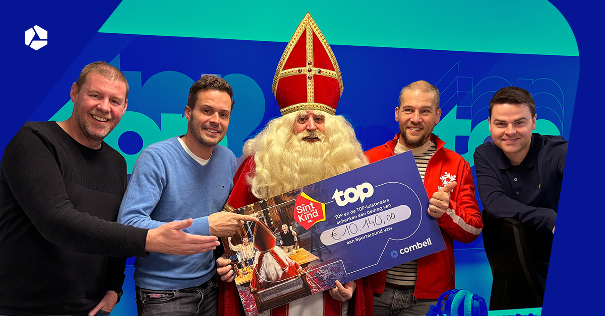 Combell trotse IT-partner: Sinterklaas-actie TOPradio levert €10.140 op voor Sportaround vzw