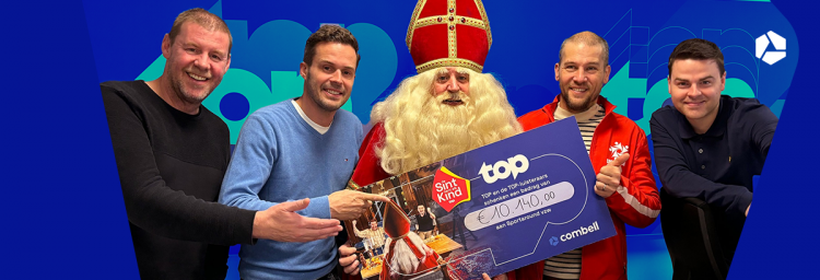 Combell trotse IT-partner: Sinterklaas-actie TOPradio levert €10.140 op voor Sportaround vzw