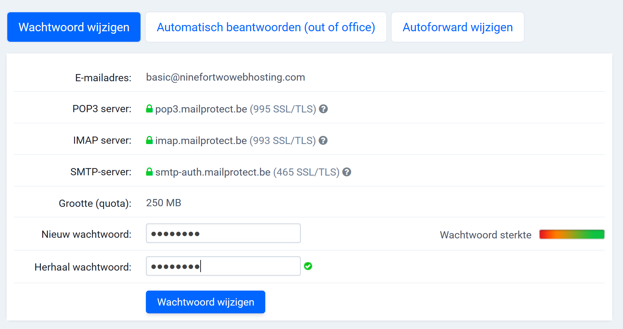 Wijzig Het Wachtwoord Van Je Mailbox - Combell Support